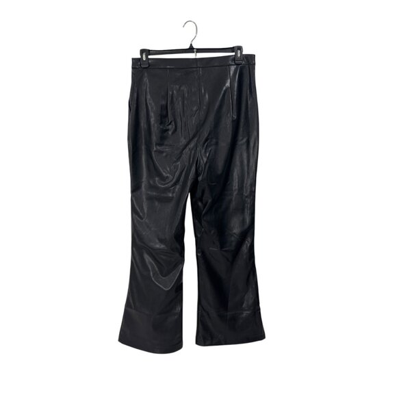 ASOS Design Black Faux Leather Flared Pants Women’s Size US 12 - Picture 12 of 12